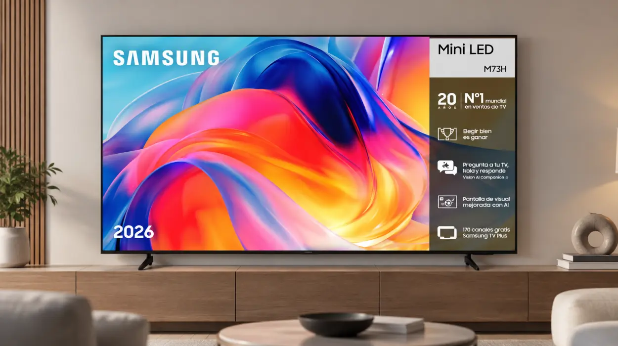 Samsung Smart TV M73H Mini LED 4K de 75"  con Vision AI Companion