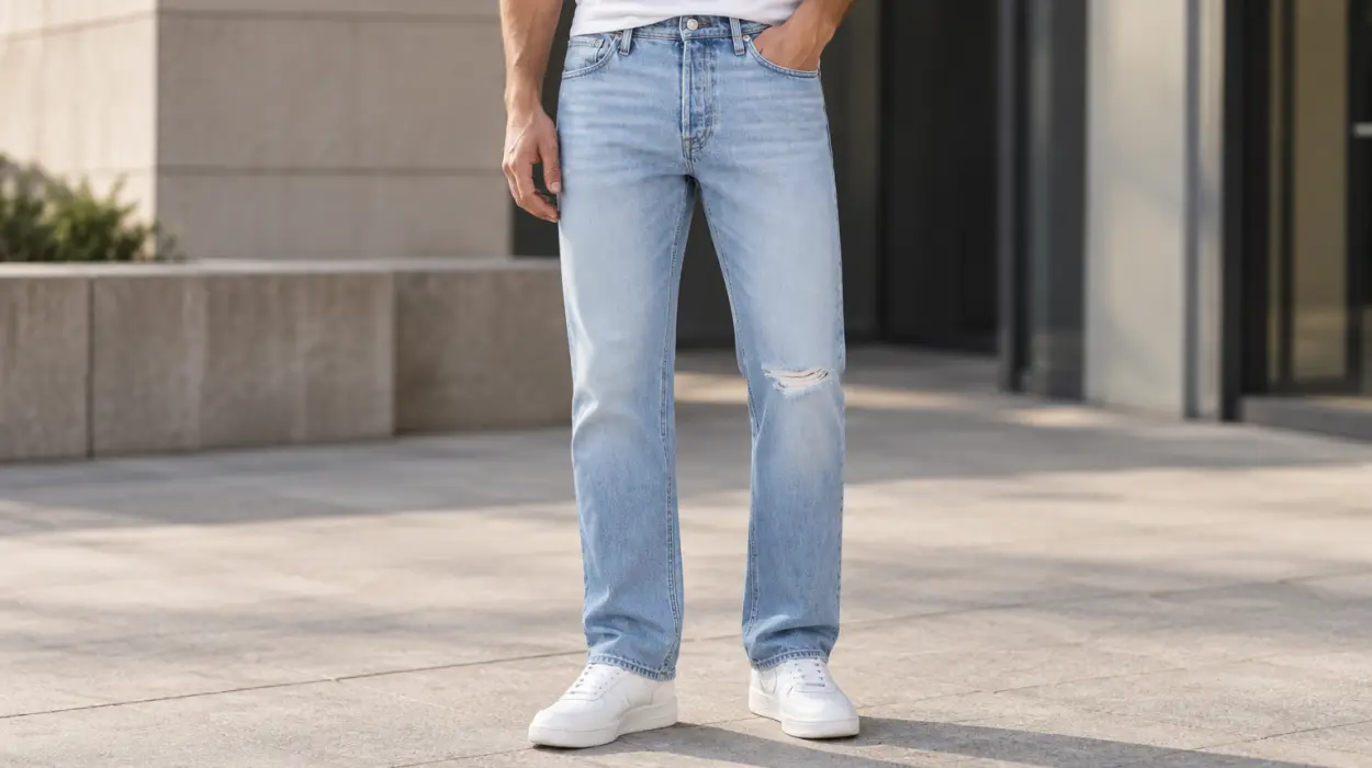 Vaqueros Jack & Jones JJIchris Jjoriginal SQ 639 de corte holgado para hombre