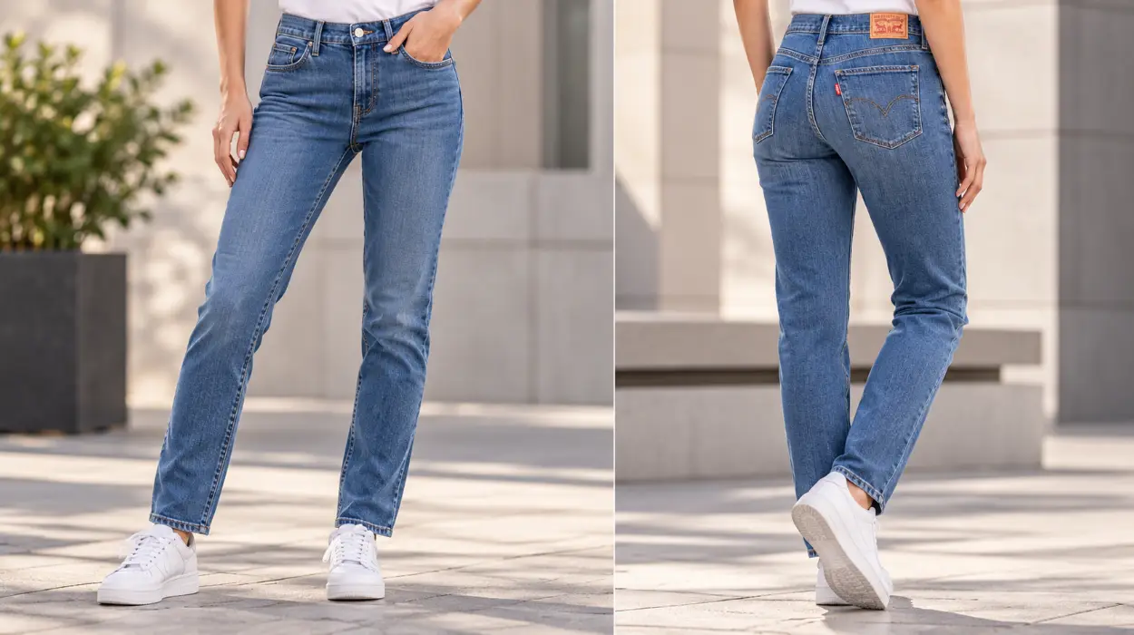 Vaqueros Levi's 314 Shaping Straight para mujer con panel reductor en el abdomen