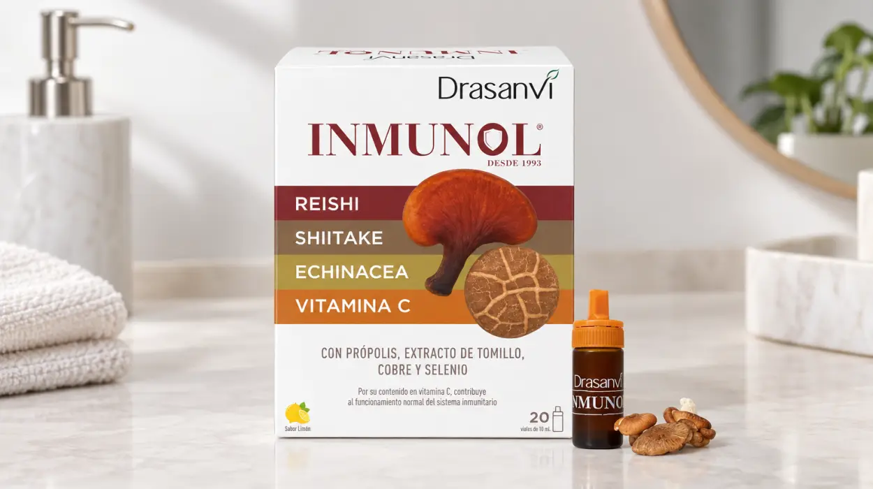 Inmunol Defensas en 20 viales bebibles de 10 ml con vitamina C y própolis