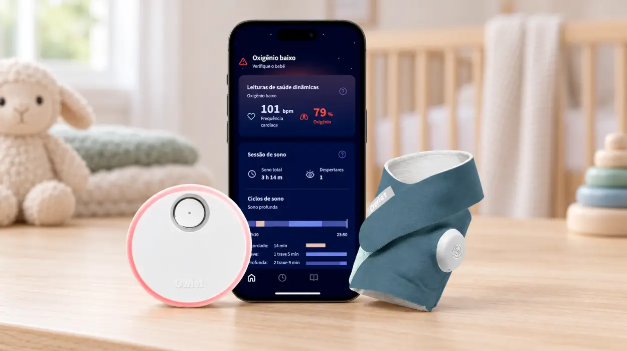 Vigilabebés inteligente Owlet Dream Sock con seguimiento de salud y alertas en tiempo real