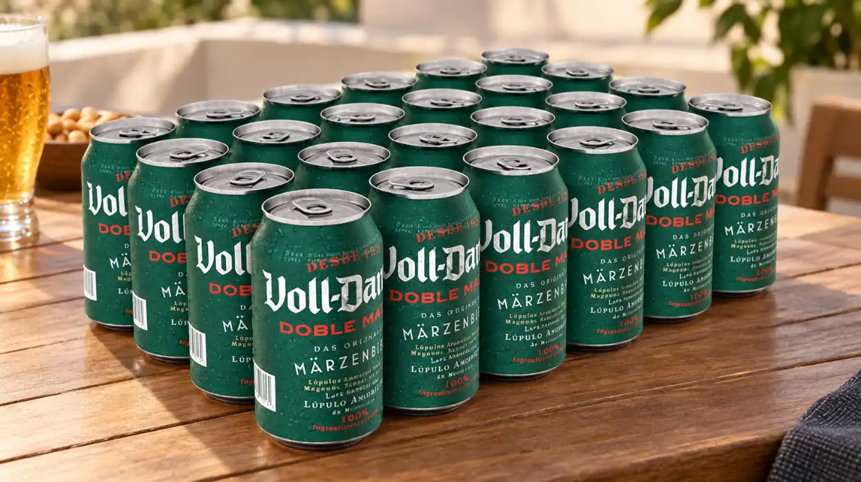 Pack x24 Cerveza Voll-Damm Doble Malta en lata de 330 ml