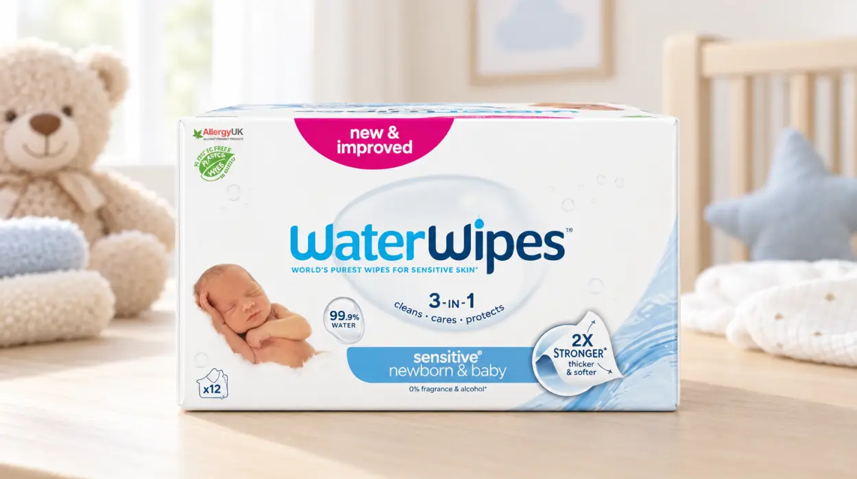 Pack x12 de toallitas WaterWipes Sensitive+ para bebés
