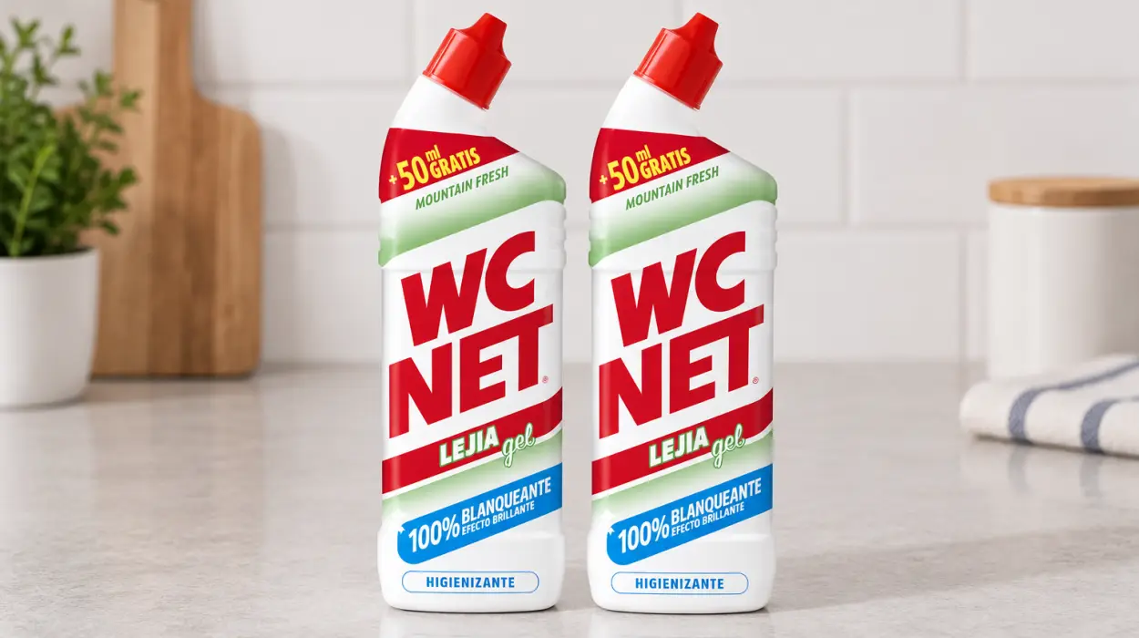 Pack x2 lejía gel WC Net Mountain Fresh de 800 ml