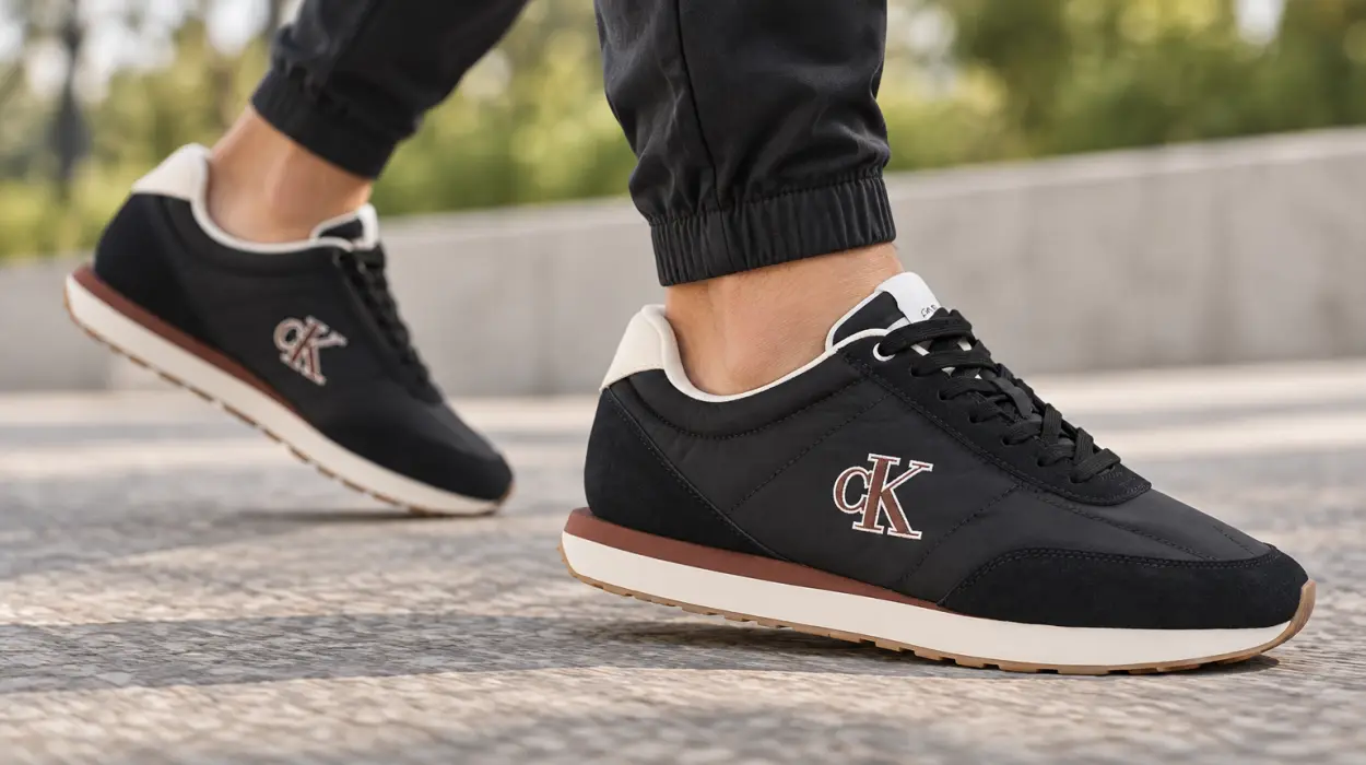Zapatillas Calvin Klein Runner Retro Mix con logotipo para hombre