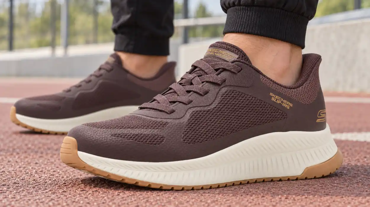 Zapatillas Skechers Bobs Squad 4 Slip-ins con plantilla acolchada para hombre