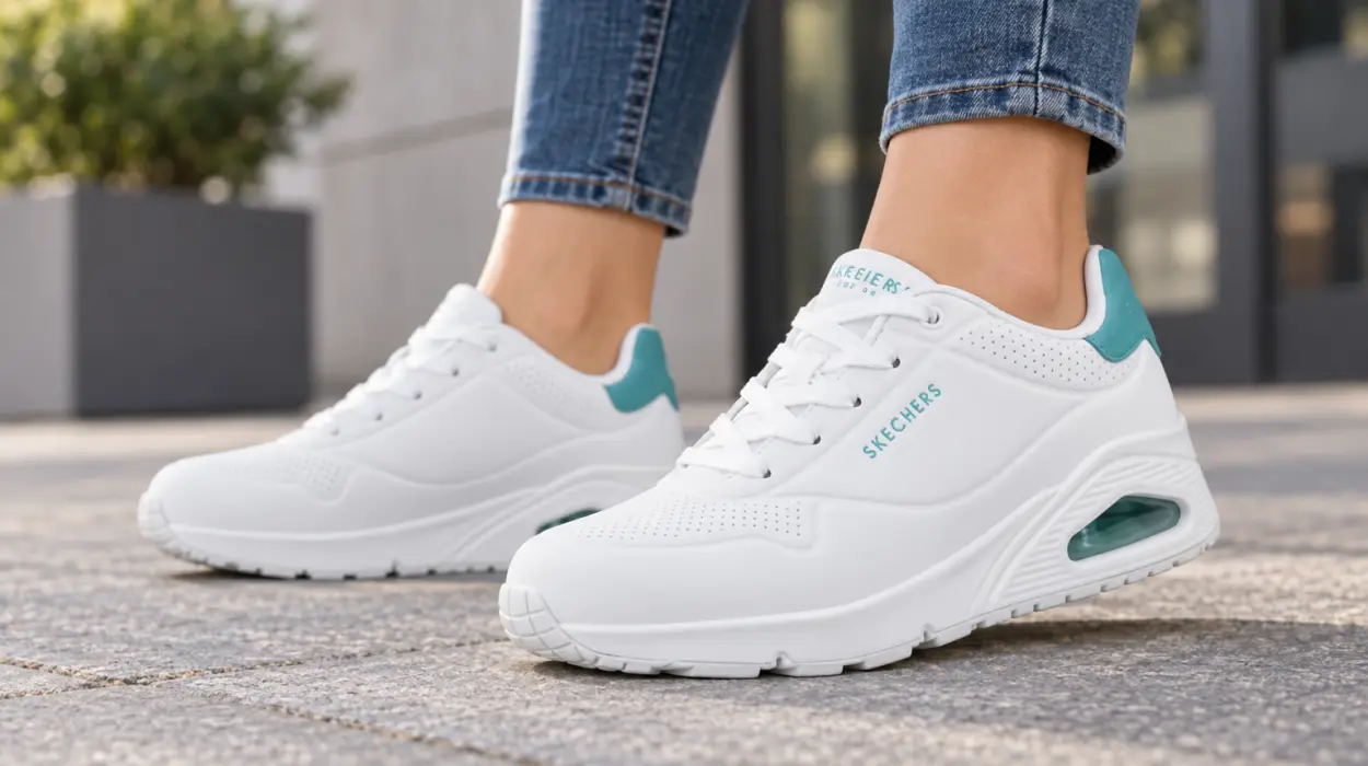 Zapatillas Skechers Uno Pop Back para mujer con plantilla refrigerada por aire