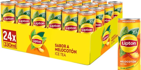 Chollo 24 lipton té helado con sabor a melocotón cero azúcar