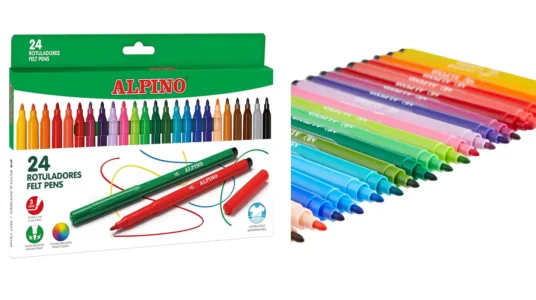 24 rotuladores alpino colores brillantes baratos