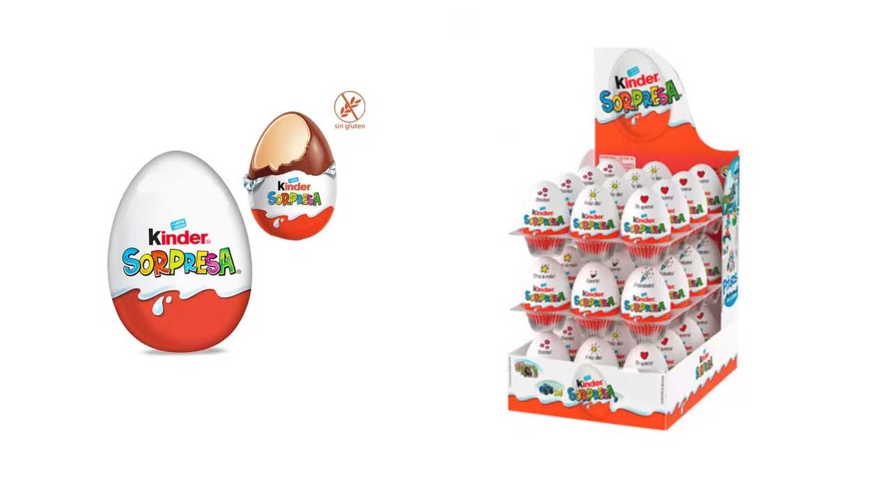 36 huevos Kinder Sorpresa