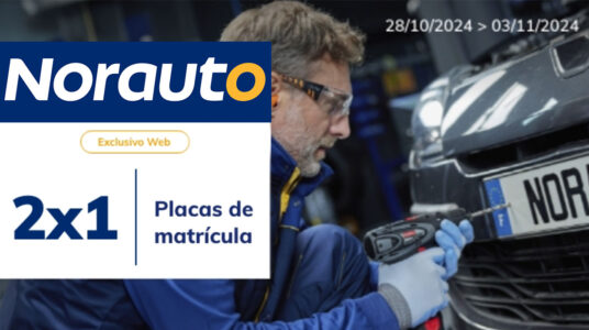 2x1 en placas de matrícula en Norauto