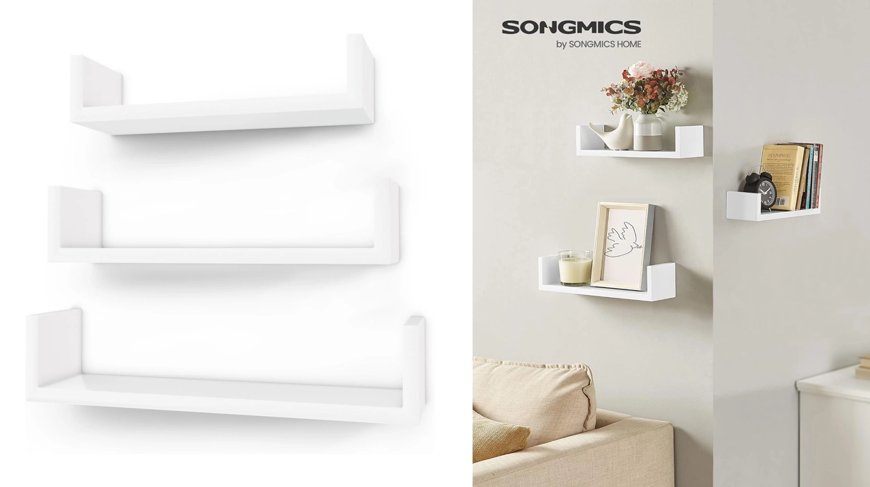 3 Estantes flotantes Songmics