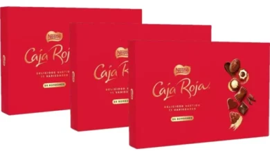 Caja roja bombones Nestle baratos