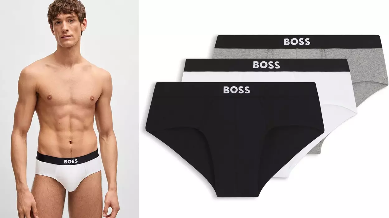 pack x3 slips Hugo Boss Pure Cotton Briefs