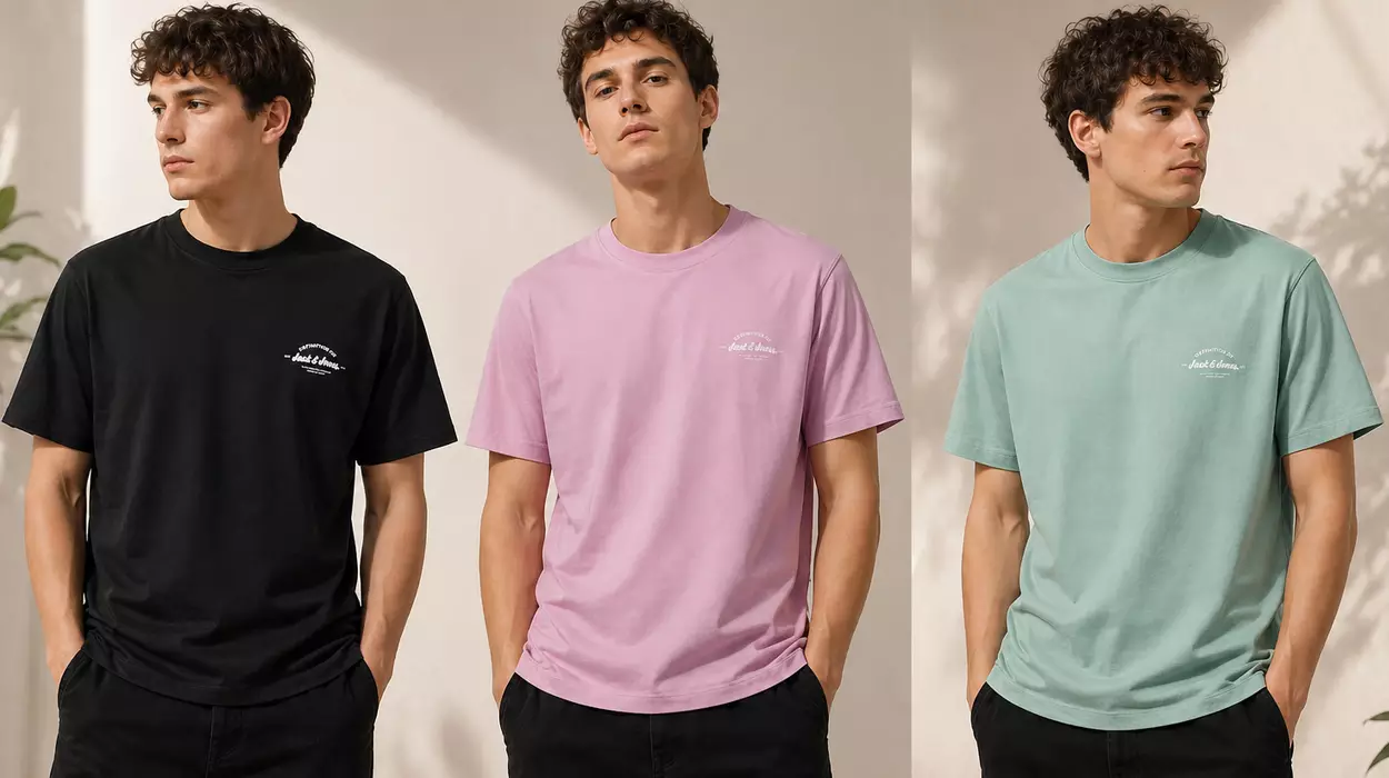 Camisetas Jack & Jones baratas en pack para hombre