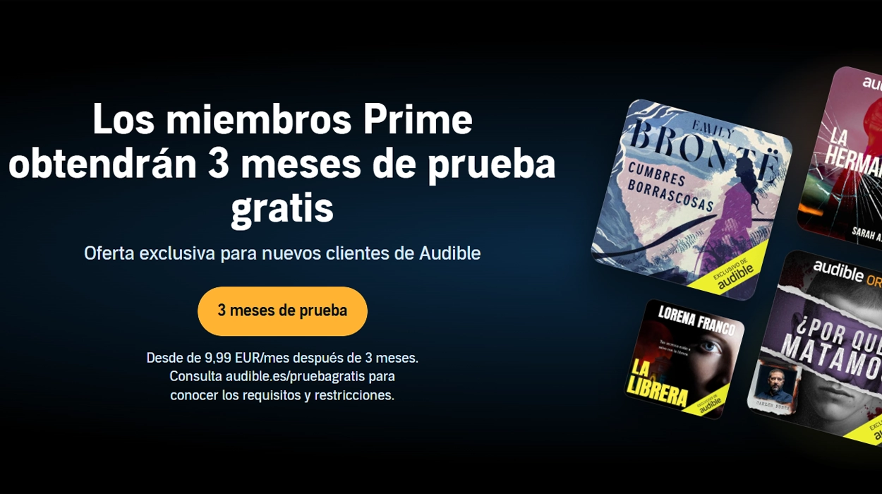 3 meses audible gratis prime