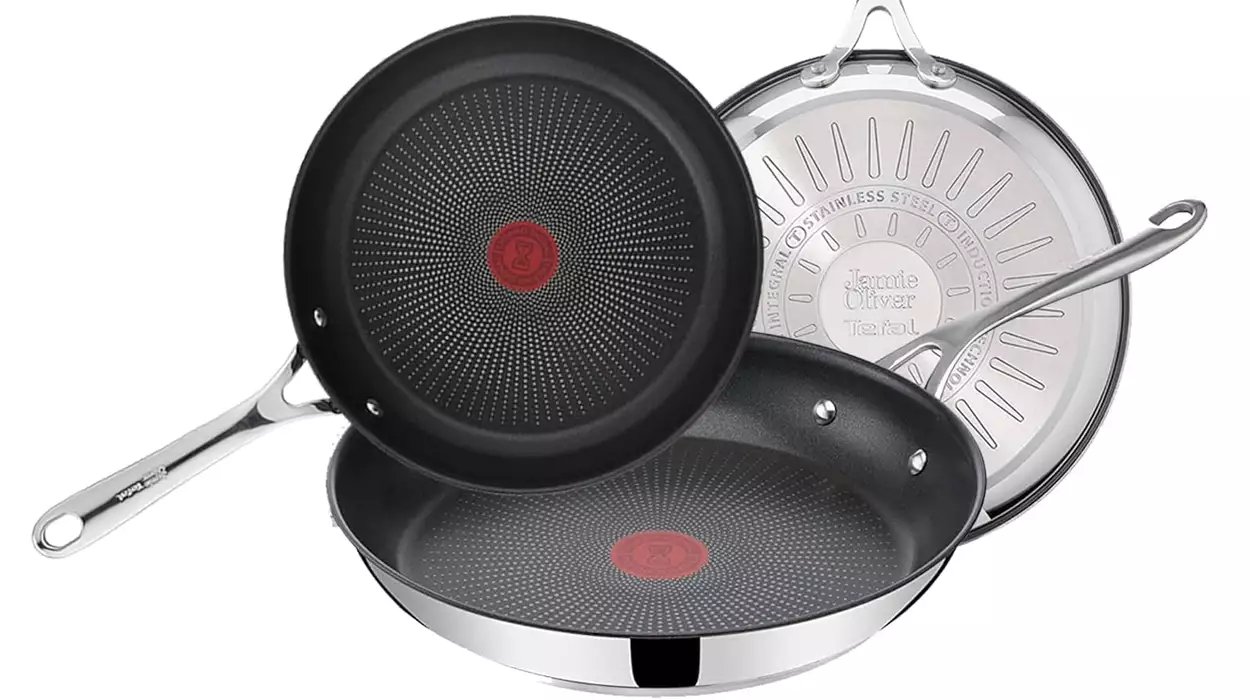 Juego x3 Sartenes Tefal Jamie Oliver de 20, 24 y 28 cm de diámetro baratas en Amazon