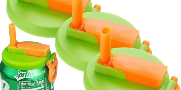 Chollo 3 tapas con pajita para latas de bebidas ayvruop