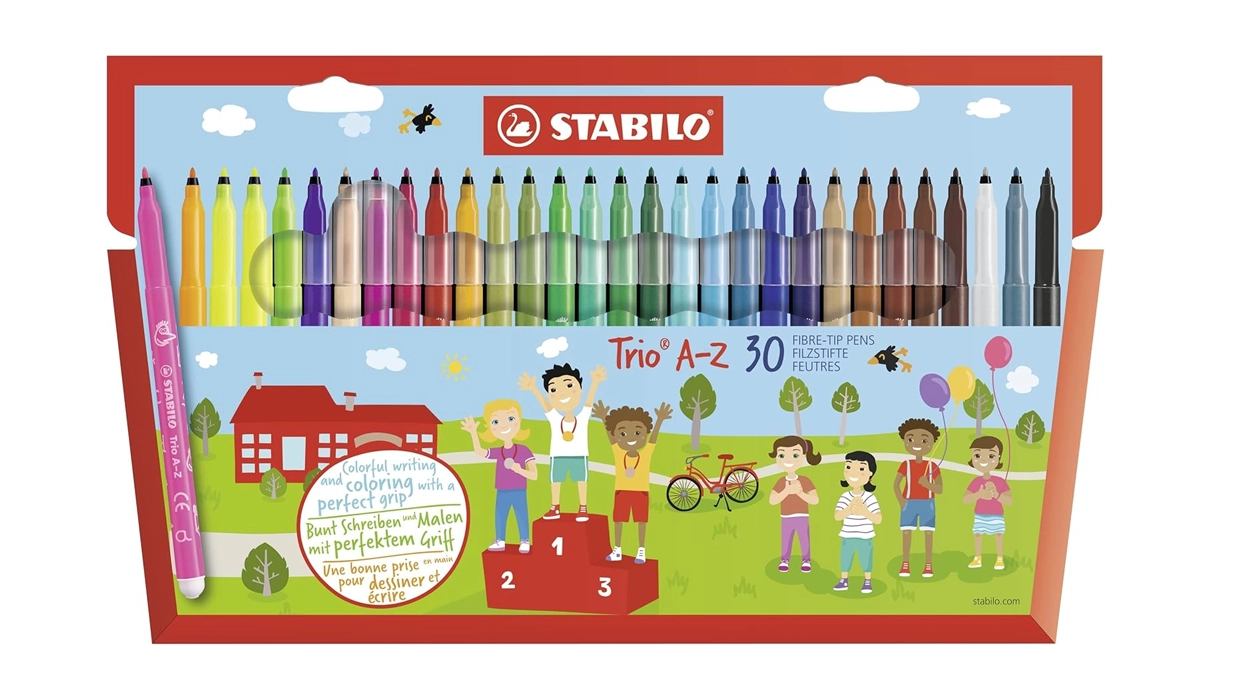 30 STABILO Trio A-Z