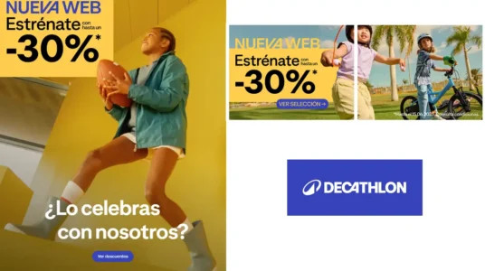 30% de descuento en Decathlon promoción nueva web