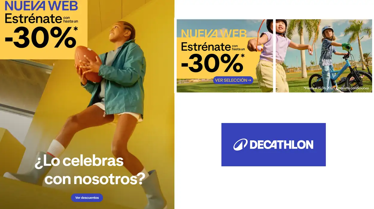 30% de descuento en Decathlon promoción nueva web