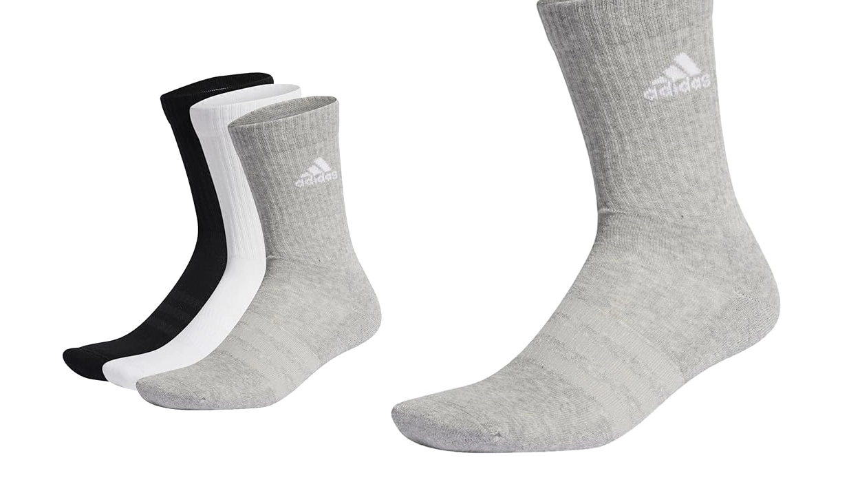 3x calcetines Adidas Cushioned Sportswear clásicos