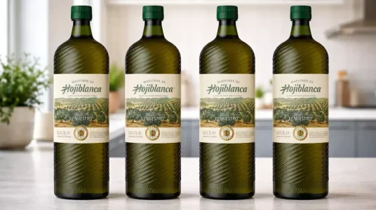 4 botellas de Aceite de oliva virgen extra Maestros de Hojiblanca de 1L
