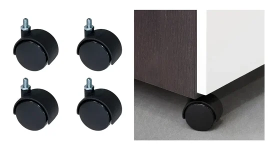 4 ruedas muebles Emuca baratas