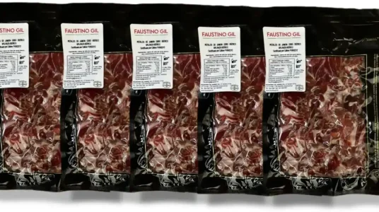 Chollo 5 sobres de virutas de Jamón Ibérico cebo Ibéricos Faustino Gil (1,5 kg en total)