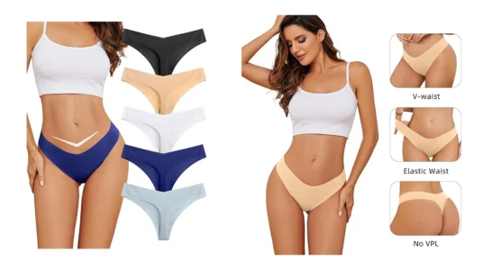 5 tangas sin costuras Voenxe