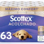 63 rollos Scottex Acolchado
