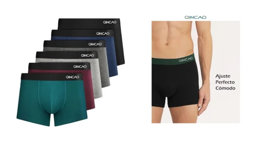 6 Calzoncillos bóxer Qincao baratos