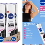 6 Desodorantes Nivea Black & White Invisible Active Spray