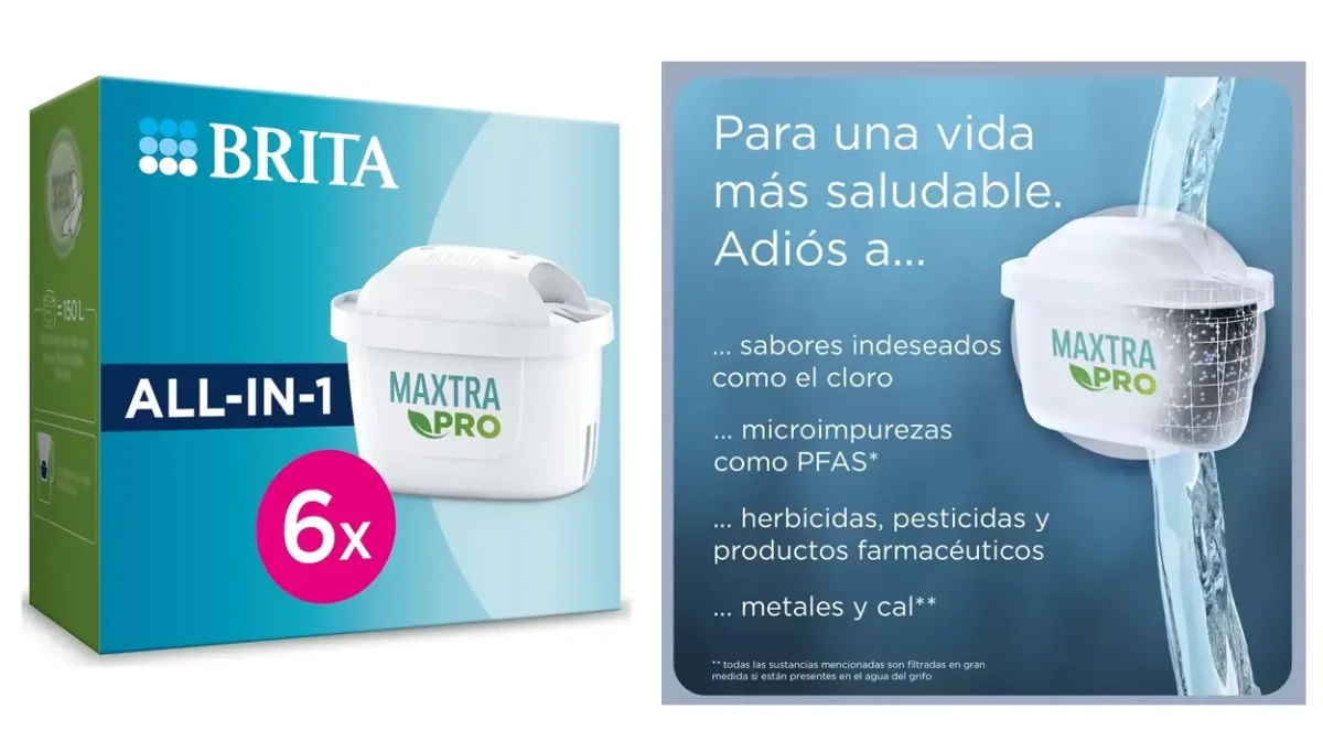 Pack de 6 filtros Brita Maxtra Pro All-in al mejor precio del mercado