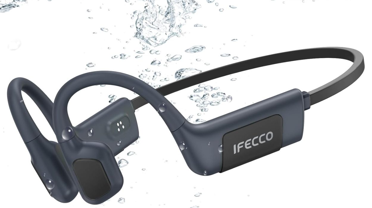 Disfruta música bajo el agua: Auriculares IFECCO de conducción ósea para natación con IP68, MP3 y 32GB