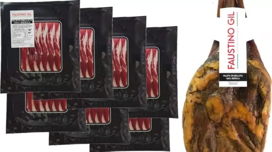 7 sobres paleta bellota 100% ibérica Faustino Gil