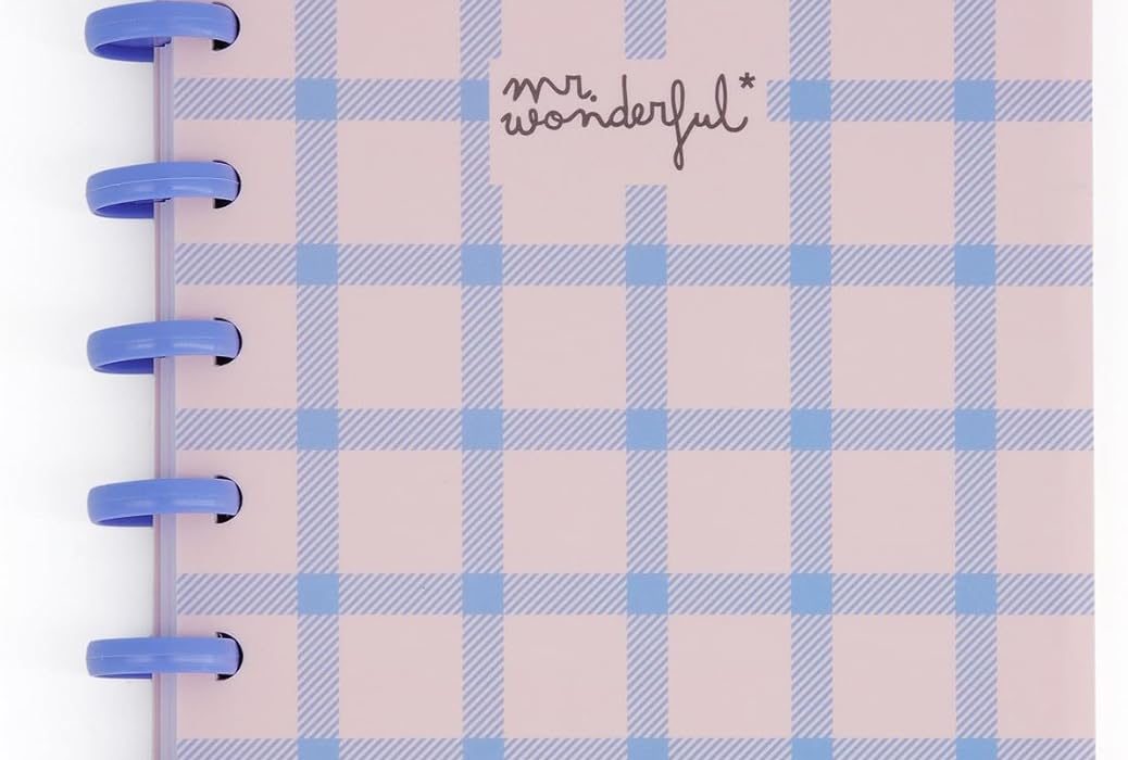 Organiza tus ideas con la libreta A5 Mr. Wonderful de 160 páginas pautadas