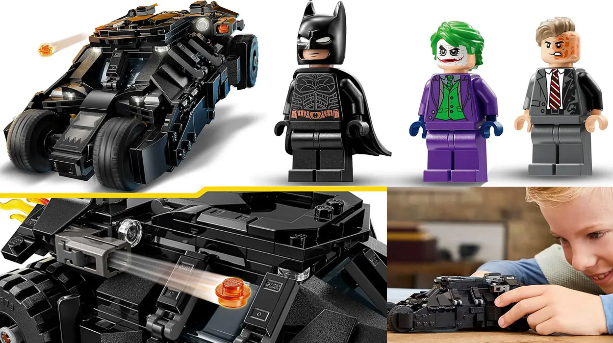 Set de LEGO DC Batman: Tumbler de Batman vs. Two-Face y The Joker barato