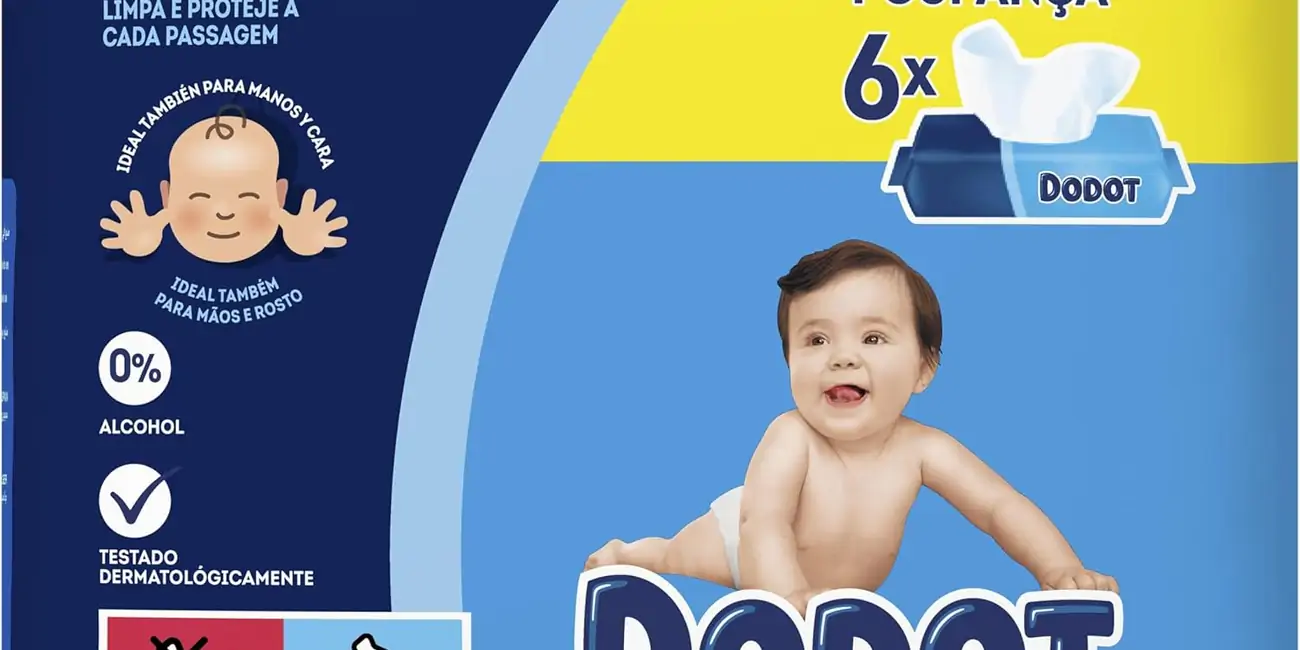 768 toallitas Dodot Toallitas Bebé Seco con 2ª unidad al 70%