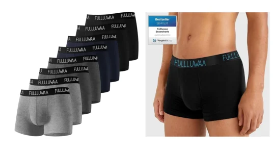 8 Bóxers Fullluwaa para hombre