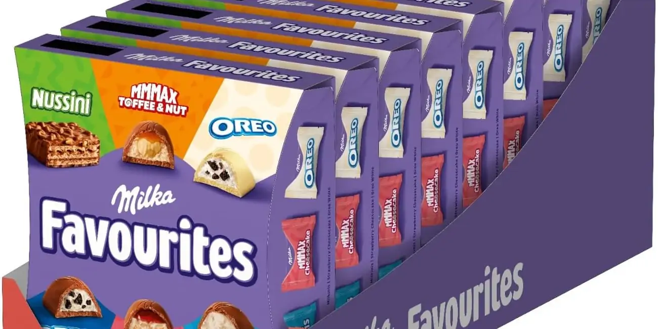 8 cajas de Milka Favourites Surtido de Bombones de 141 g cada una