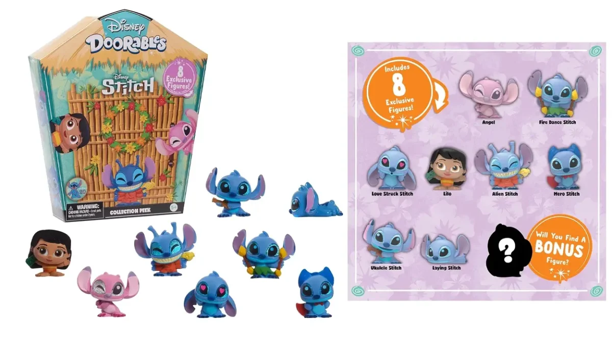Amazon rebaja este set de 8 figuras Disney Doorables Stitch Collection Peek a sólo 13,03€ (cuestan más de 24€ en tiendas)