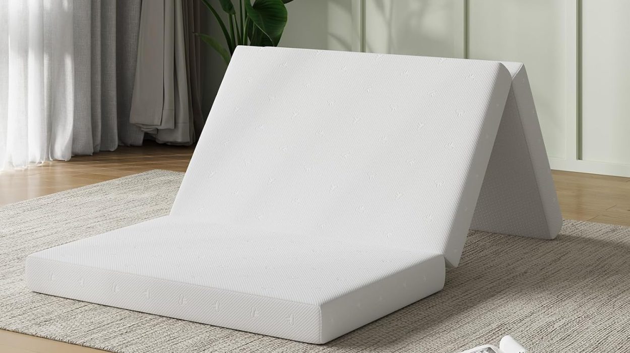 Colchón plegable Novilla de 10 cm, ideal como cama supletoria para invitados y viajes