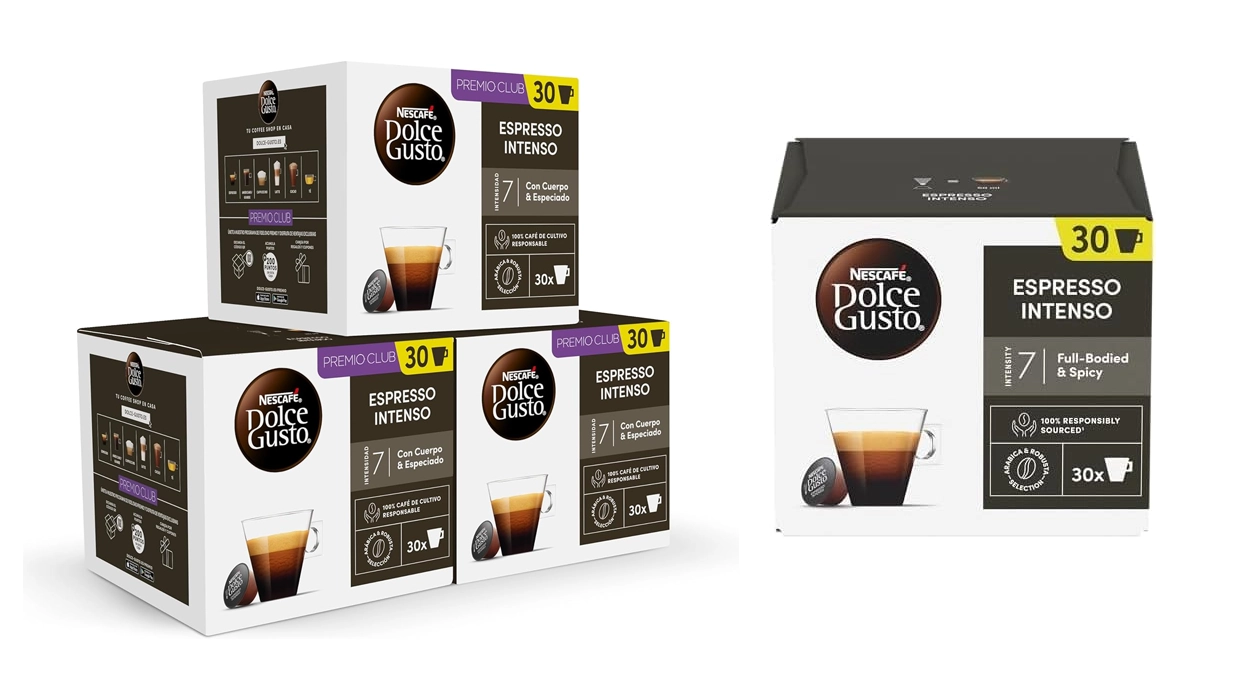 90 Cápsulas de café Nescafé Dolce Gusto Espresso Intenso