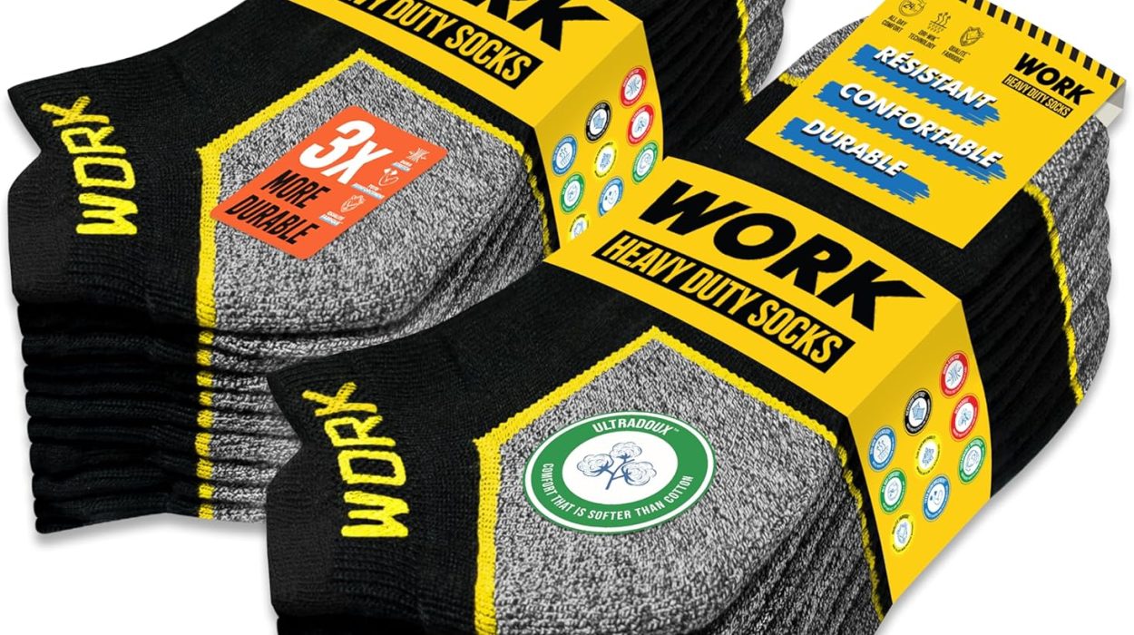 Pack x10 pares de calcetines tobilleros para hombre SOXCO de trabajo con tecnología DRI-WIK y amortiguación