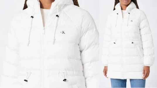 Abrigo de plumas Calvin Klein Lightweight Logo Mid Lenght
