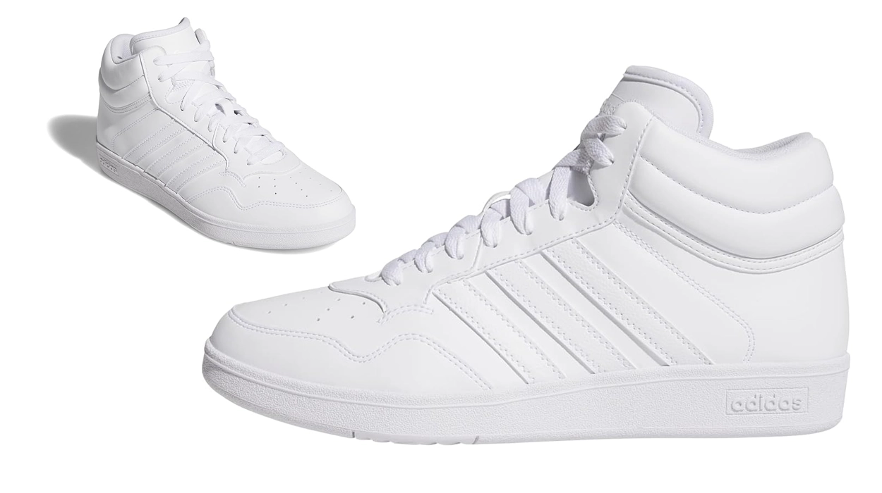 Adidas Hoops 4.0 Mid en color blanco
