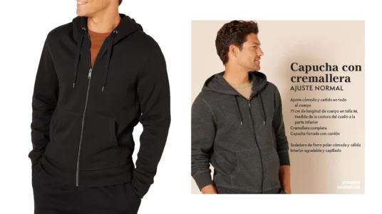 Amazon Essentials Chaqueta de Felpa con Cremallera Completa