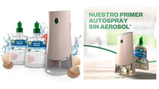 Ambientador Air Wick Active Fresh + 2 recambios Brisa Marina