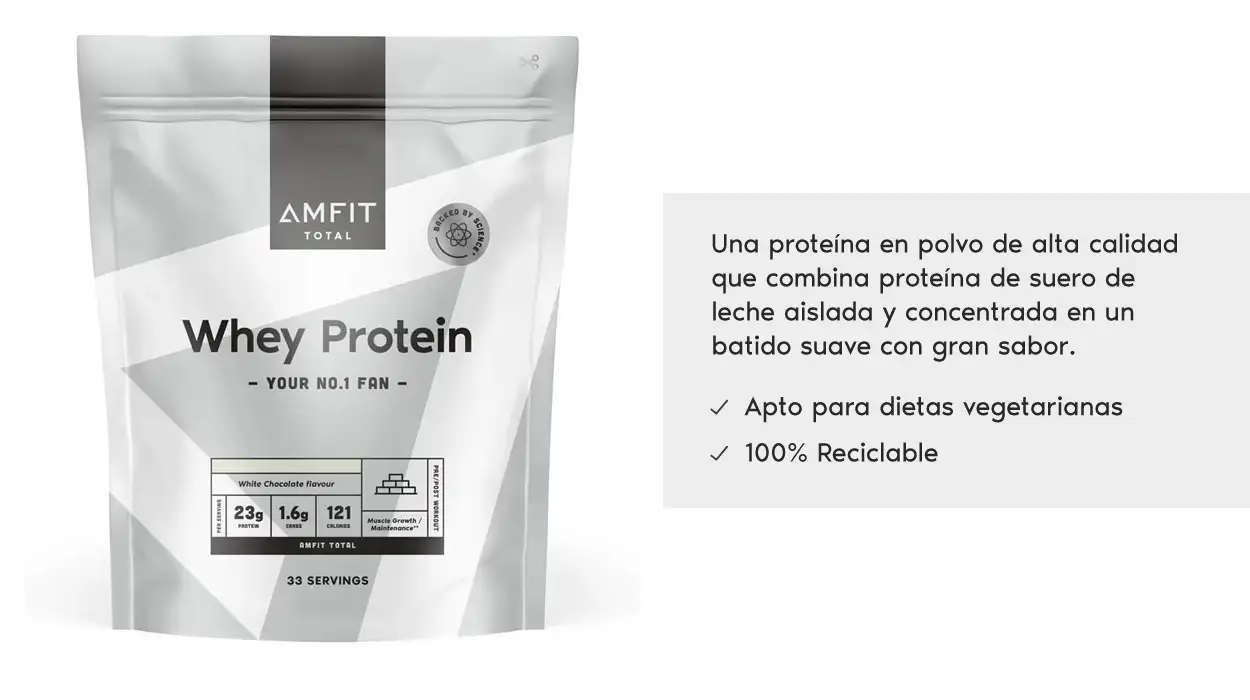 Amfit Nutrition Proteína chocolate blanco barata